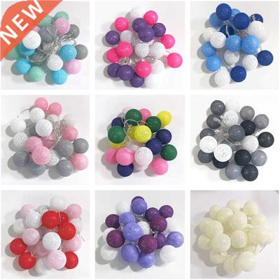 20 LED Cotton Blls String Lights Grlnd Firy Street Light