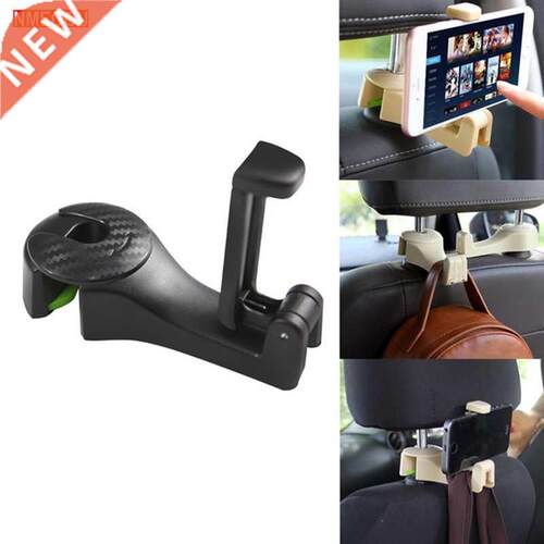 Universal Car Headrest Hooks with Phone Holder Backseat for