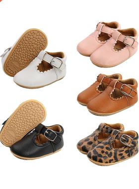 New Infants Girl Anti Slip Leather Shoes Walking Decoration