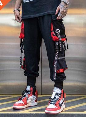 Prowow 2021 Streetwear Men's Cool Pants Pocket Loose Men Hip