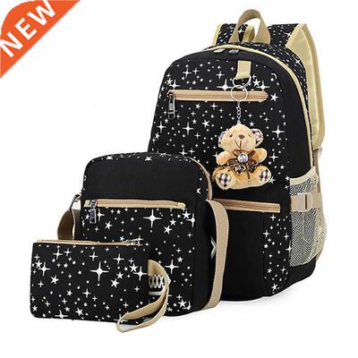 pcs/set School Bags For Girls Women Backpack School Bags St