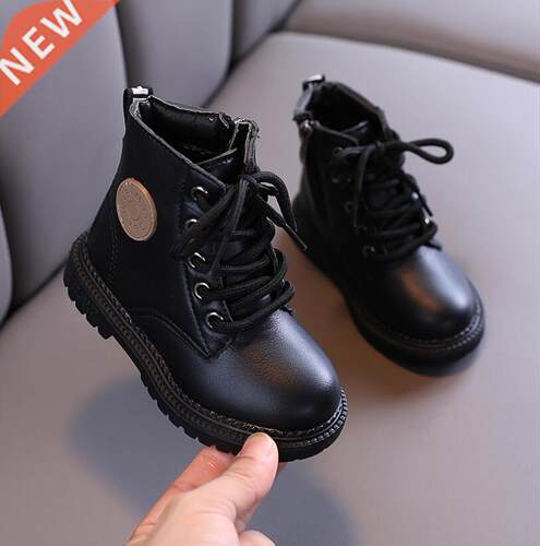 2020 Autumn/Winter Children Boots Boys Girls Leather Martin