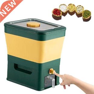Pressing Rice Dispenser Rice Bucket Grain Storage Container