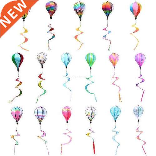 Hot Air Balloon Wind Spinner Rotating Windmill Hanging