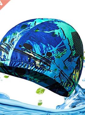 High Elastic Swimming Caps Adult Cloth Stretchable Comfortab