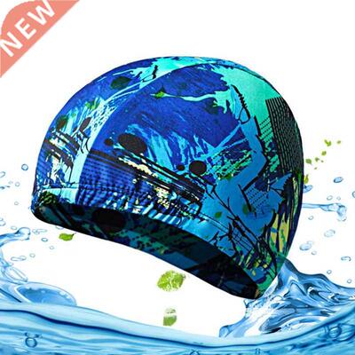 High Elastic Swimming Caps Adult Cloth Stretchable Comfortab