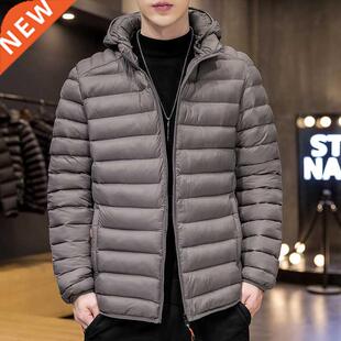 Saz Men's Down Jacket Ultra Light Hooded Down Jacket Men Win