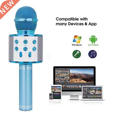 Wireless Karaoke Microphone Bluetooth Handheld Portable Spea