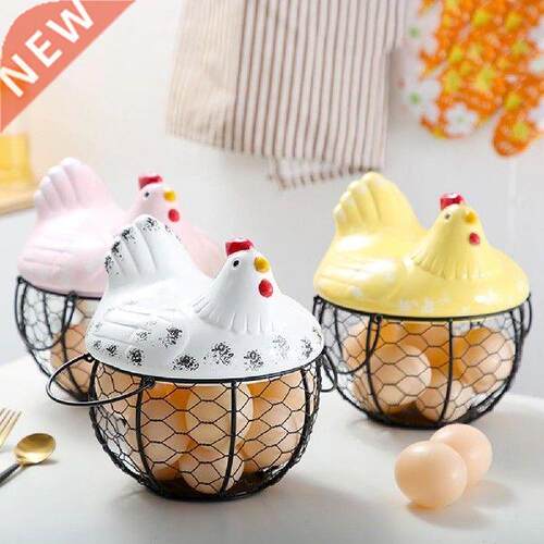 Cute Egg Storage Holder Lovely Storage Portable Chicken