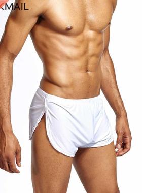 JOCKMAIL Nylon Ice Silk Lounge Spandex Men Trunks underpant