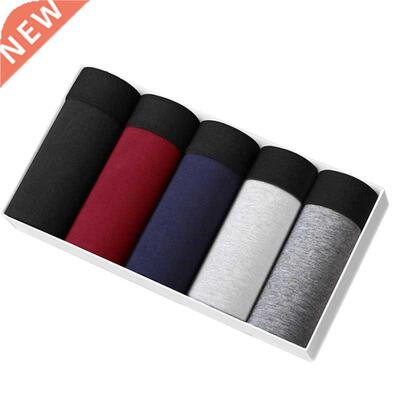 Men Underwer Boxer Cotton Mn Under wer Brethble Solid B