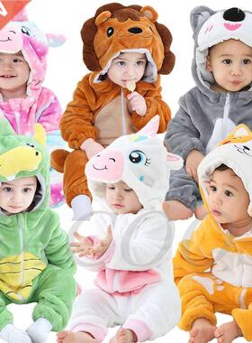 Baby Catoon ome Newbon Hooded Infant Clothing Boys Gil