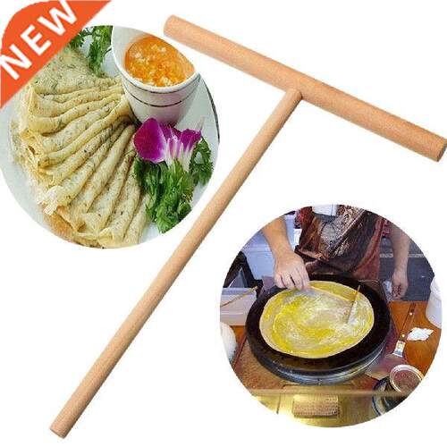12*17cm Kitchen T-shaped Pipe Boards wooden crepe maker
