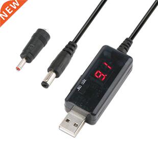 USB To DC Boost Converter Cable 5V to 9V 12V Adjustable Volt