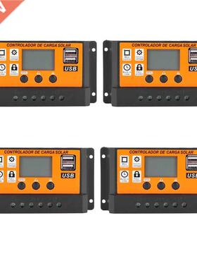 4X 100A MPPT Solar Panel Regulator Charge Controller Auto Fo