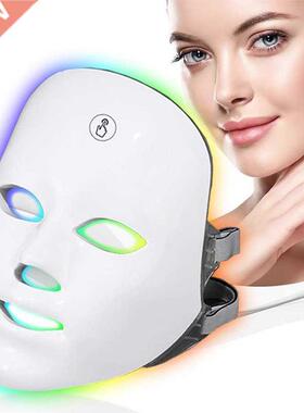 Wireless Led Face Mask Light Therapy Photon USB Recharge 7