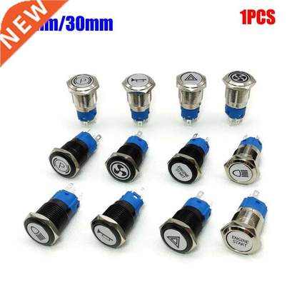 25mm/30mm Metal Pu Button Switch LED Light  Logo Symbo