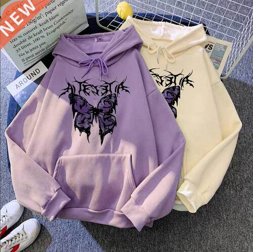 Winter Gothic Style Hoodie Ladies Sweatshirt Harajuku Butter