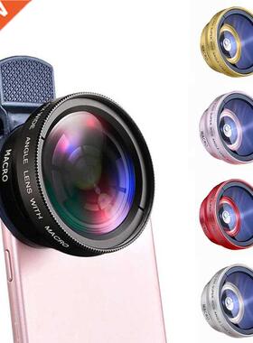2 In 1 Mobile Phone Lens 0.45x Super Wide Angle 12.5x Macro