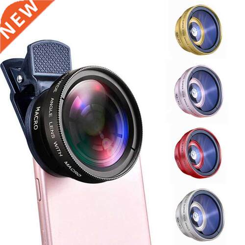 2 In 1 Mobile Phone Lens 0.45x Super Wide Angle 12.5x Macro