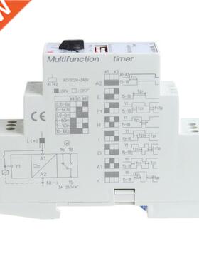 1Pc AC/DC 24-240V DHC19-M Multifunction Timer Time Relay