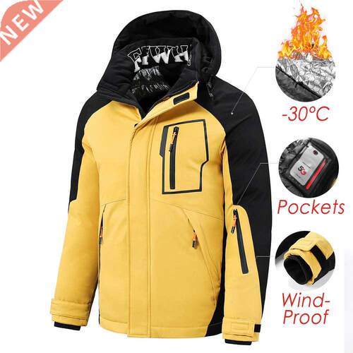 5XL Men 2021 Winter New Outwear Thick Warm Parkas Jacket Coa