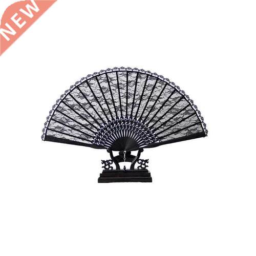 Women	s cheongsam dance dance small folding fan black