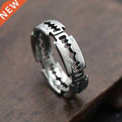 Charm Stainless Steel Hip Hop Bladed Ring Fashion Punk Rock