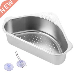 Triangular Sink Drain Shelf Multifunctional Stainless Steel