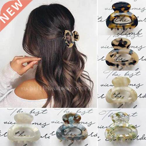 2022 Acetate Hair Claw Clip for Women Girls Mini Leopd Hai