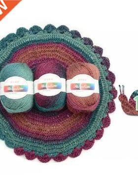 Benang Rajut Pelangi Lembut Warna Gren DIY Bayi Rajutan