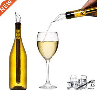 Stainless Steel Ice Wine Chiller Stick With Wine Pourer