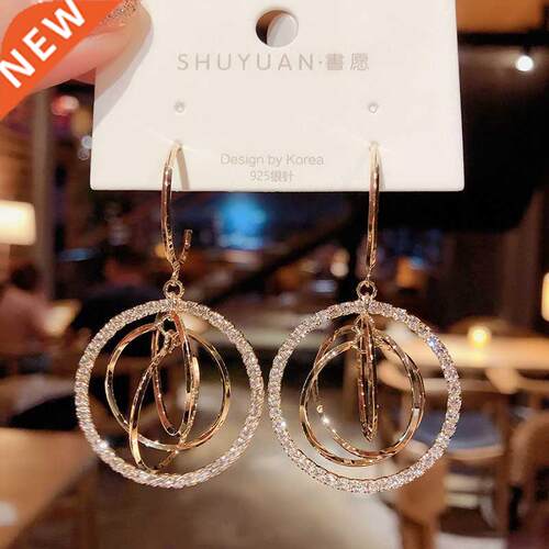 Women's Geometric Drop Earrings 2021 New Round Penda