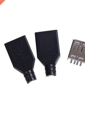 10Pcs USB2.0 Type-A Plug 4-pin female Adapter Connector jac