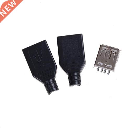 10Pcs USB2.0 Type-A Plug 4-pin female Adapter Connector jac