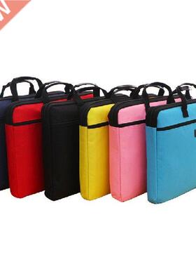 Canvas Zipper Handbag Paper Documents Storage Bag A4 File