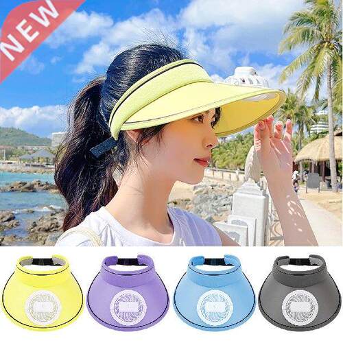 Sun With Fan Summer Fan Hat Summer Outdoor Sun Protection
