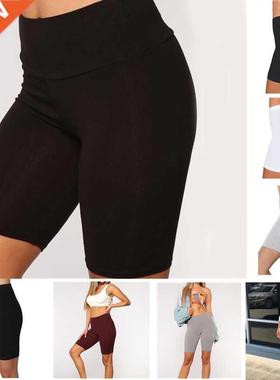 Women Thin Fitness Short Pants Casual Ladies Slim Pants High