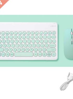 Wireless Keybod and Mouse Combos Set Round Bluetooth Hebre