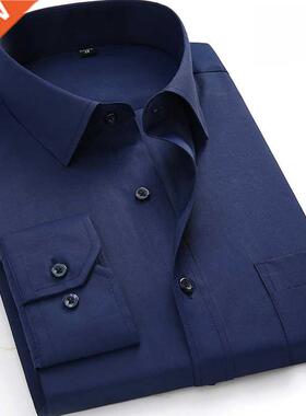 Plus Size 8xl Large Men's Dress Shirts Oversized Shirt Long