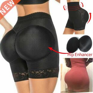 Womens Padded Shapewear Hip Enhancer Shorts High Waist Body