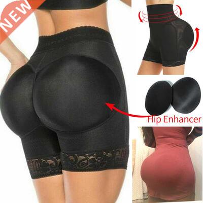 Womens Padded Shapewear Hip Enhancer Shorts High Waist Body