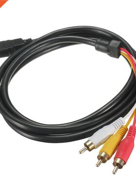 1.5M HDMI-compatible to 3 RCA Video Audio HDMI-compatible Ca