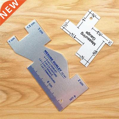 Precision Seam Measuring Gauge Metal Quilting Ruler Template