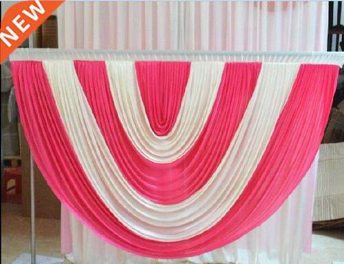 1pc 2meter width ice silk Wedding table stairs skirt swag /