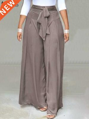 Elegant High Waist Solid Work Trousers ZANZEA Fashion Summer