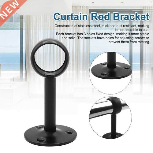 Heavy Duty Stainless Steel Curtain Rod Bracket Ceiling