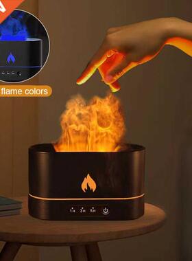 2022 USB Essential Oil Diffuser With Flame Aroma Diffusers U