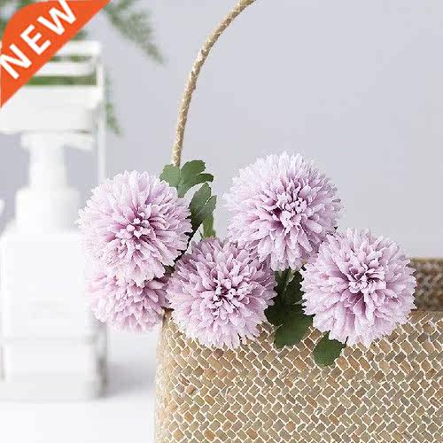 Artificial Flower Fake Dandelion Flowers Bridal Bouquet
