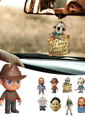 DIY Horror Movie Drop Ornament For Decoration Car Rearview M